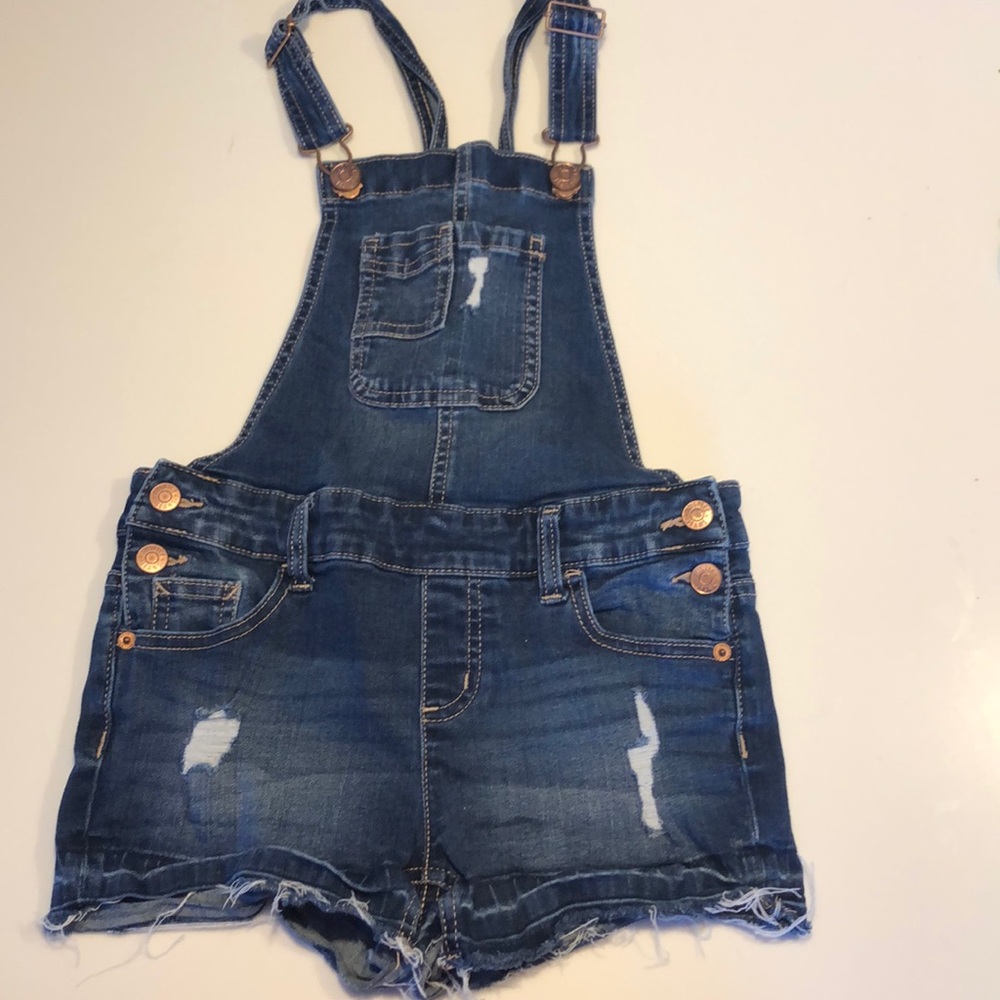 Justice girls short overalls